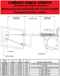 ~(1 lbs. 12X9X4)~ XJ Emergency Brake Cable RH 97-01 Cherokee XJ TeraFlex