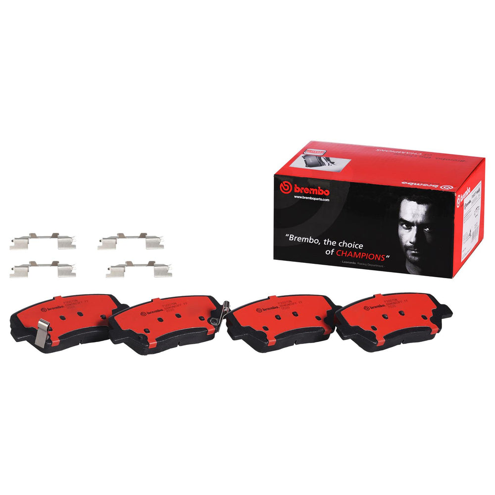Brembo 12-17 Hyundai Azera/10-12 Santa Fe Front Premium NAO Ceramic OE Equivalent Pad