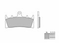 Brembo OE 98-01 Kawasaki ZX-6R Ninja 600cc Sinter Brake Pad - Front