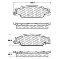 Stoptech PQ Pro Brake Pads Rear Cadillac Pontiac CTS Grand Prix STS 2003 - 2011