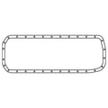 Cometic Nissan RB20E/RB20DE/RB20DET/RB25DET .094in Fiber Oil Pan Gasket