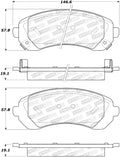Street Brake Pads w/Shims and Hardware