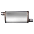 4.00INX9.00INX18.00IN OFFSET/OFFSET FLOW II SS MUFFLER 2.25IN ID / 2.25IN OD