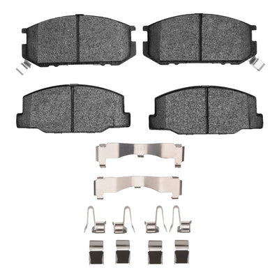 R1 82-85 Toyota Celica Front Euro Ceramic Brake Pads and Hardware Kit