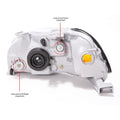LH HEADLAMP LENS/HOUSING; CIVIC 9698
