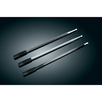 Kuryakyn Billet Antenna Round/Grooved Black & Raw