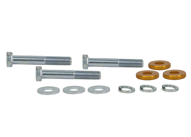 STEERING BUMP STEER CORRECTION KIT REDUCES FACTORY TOE OUT FROM 6MM TO 1MM AT 60