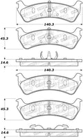 Street Brake Pads w/Shims and Hardware