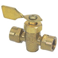 1/4 FNPT F/F BRASS SHUTOFF