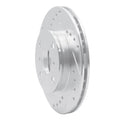 DFC 91-99 Toyota Tercel Front Left Drilled & Slotted Silver Brake Rotor