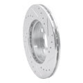 DFC 91-99 Toyota Tercel Front Left Drilled & Slotted Silver Brake Rotor