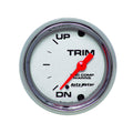 ~(0.5 lbs. 4X4X4)~ GAUGE TRIM LEVEL 2 1/16 IN 0 DOWN-90 UP ELECTRIC MARINE CHROME