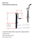 TONGUE JACK 1000 LB. SIDE WIND RETAIL BOXED