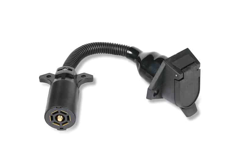 7 WAY BLADE PLUG TO 7 ROUND SOCKET ADAPTER