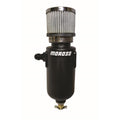 Moroso Breather Tank/Catch Can -8An Male Inlet - Black Polyethylene