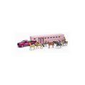 New Ray Toys Pink Pickup Fifth Wheel Horse Trailer Set/ Scale - 1:32