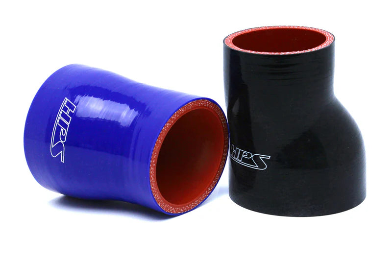 HPS Performance 2 - 2.5 ID 6 Long High Temp 4-ply Reinforced Silicone Offset Reducer Coupler Hose Black (51mm - 63mm ID 152mm Length)