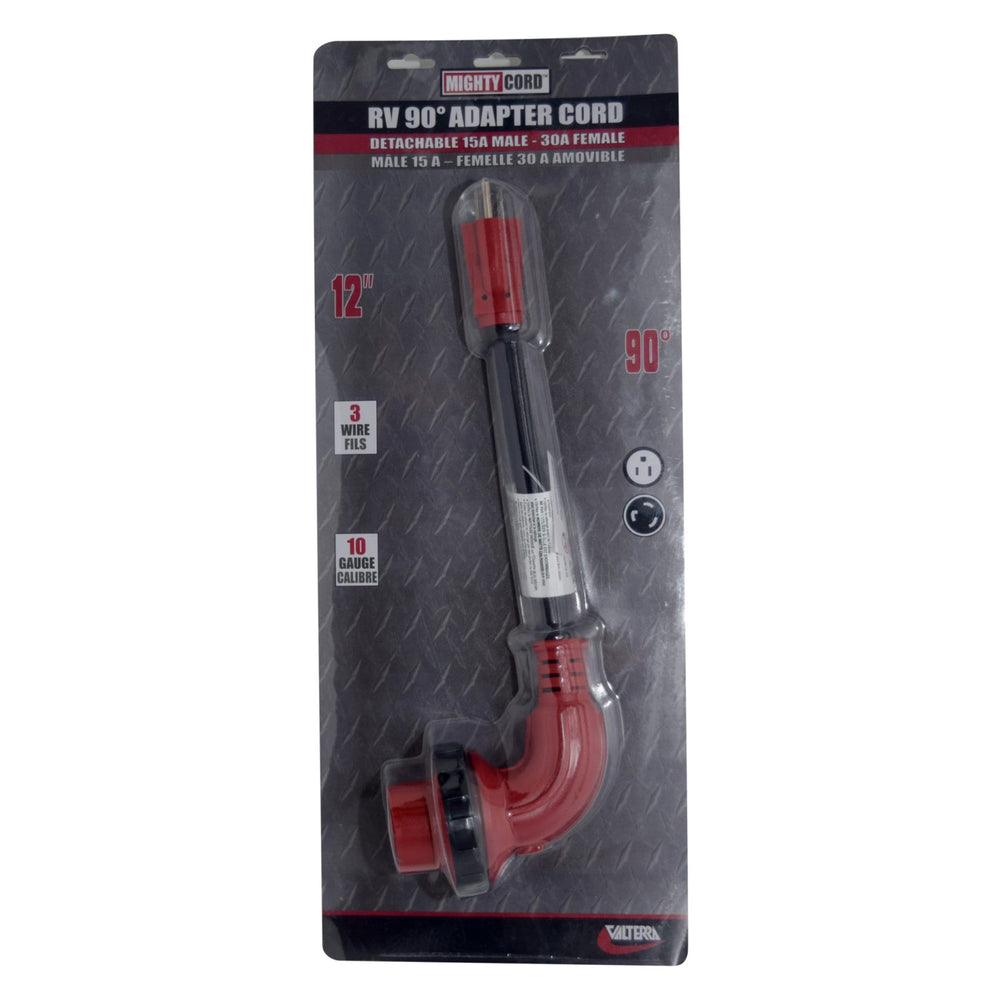 30A 90DEG TWIST LOCK LED TO 15A CORD 12IN PACKAGED
