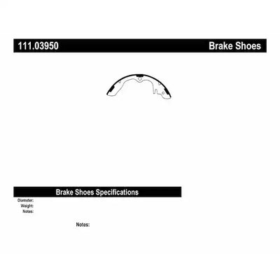 CENTRIC BRAKE SHOES