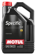 Motul 5L OEM Synthetic Engine Oil ACEA A1/B1 Specific 5122 0W20