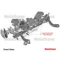 Control arm - lower inner bushing 2 Shell Bushings 2 Tubes Grease