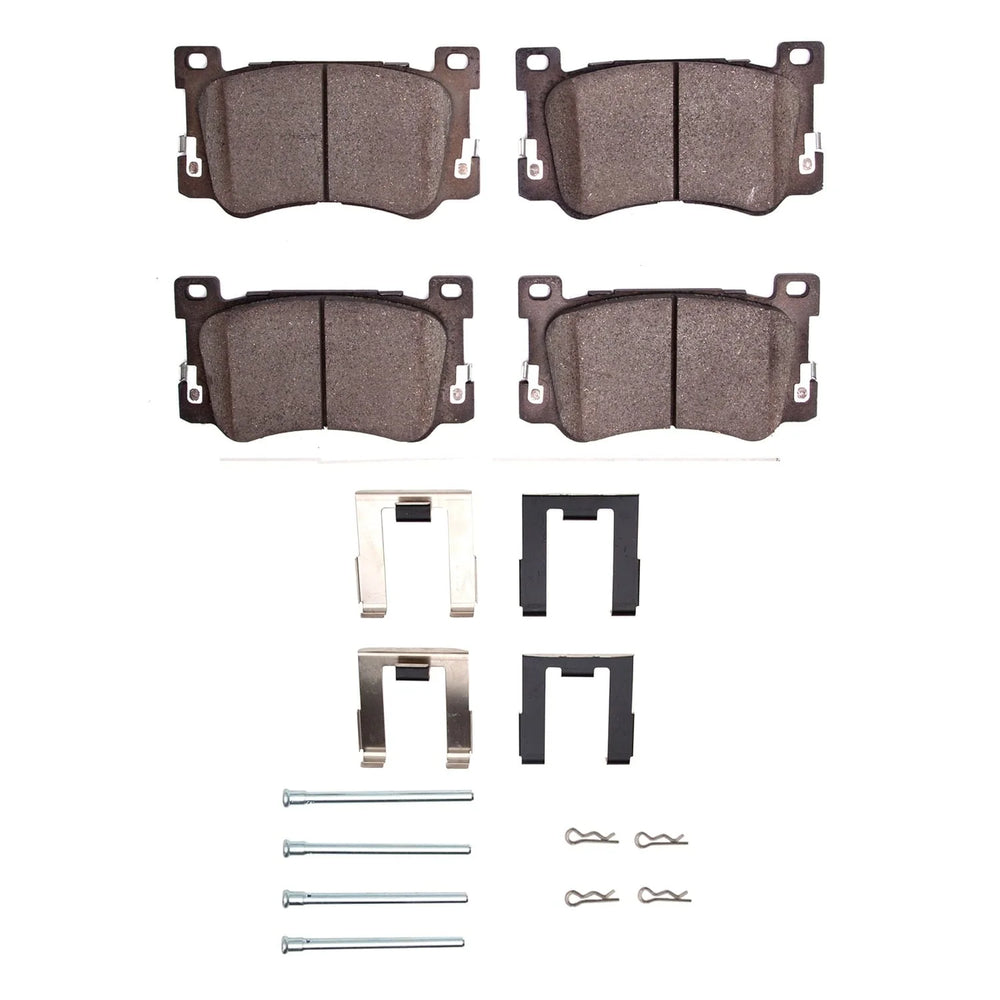 R1 17-22 Kia K900 Front Semi Met Brake Pads and Hardware Kit