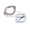 Torque Solution Subaru Stock Downpipe to 3in Aftermarket 3in Catback Exhaust Adapter