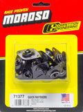 Moroso Quick Fastener - Self Ejecting - 7/16in x .550in - Steel - Black - 10 Pack
