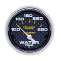 Autometer Marine Carbon Fiber Ultra-Lite 2-1/16in 100-250 Degrees Electric Water Temperature Gauge
