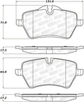 Street Brake Pads w/Shims and Hardware
