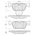 Stoptech PQ Pro Brake Pads Rear BMW 120i 220i 228i 228i xDrive 320i 328d 328d xDrive 328i 32