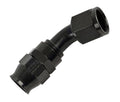 Aeromotive PTFE Hose End - AN-10 - 45 Deg - Black Anodized