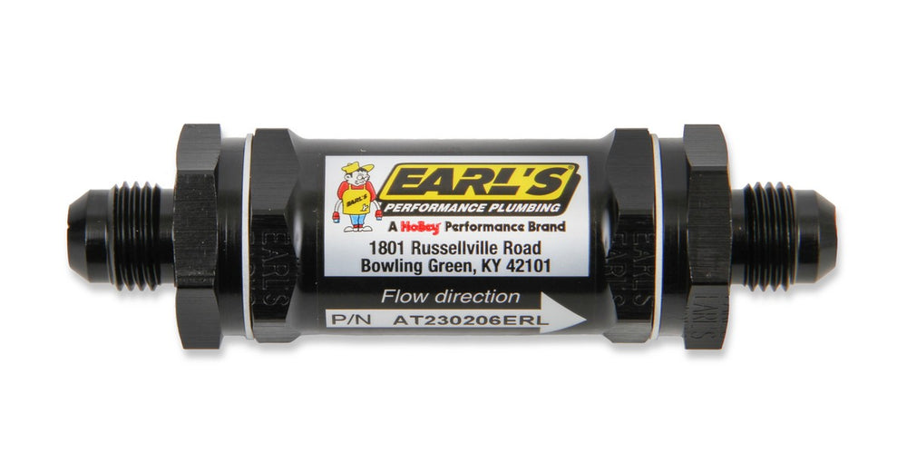 BLACK -4 AN 85 MIC SCREEN FUEL FILTER