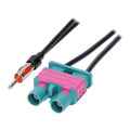 04-13 VOLVO ANTENNA ADAPTER- MALE MOTOROLA CONNECTOR TO MALE DUAL FAKRA CONNECTO
