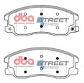 DBA 12-15 Chevrolet Captiva Sport Street Series Front Brake Pads