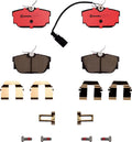 Brembo 1997 Volkswagen EuroVan/00-03 EuroVan Rear Premium NAO Ceramic OE Equivalent Pad