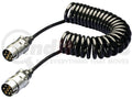 COILED CABLE METAL 12 V 7 PIN