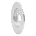 R1 09-24 Lexus CT200H Rear Right Drilled & Slotted Silver Brake Rotor
