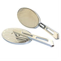 MOTORCYCLE OVAL DASHEDLINES MIRROR KITCHROME