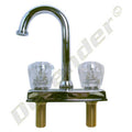 4" BAR FAUCET W/ACRYLIC HANDLE