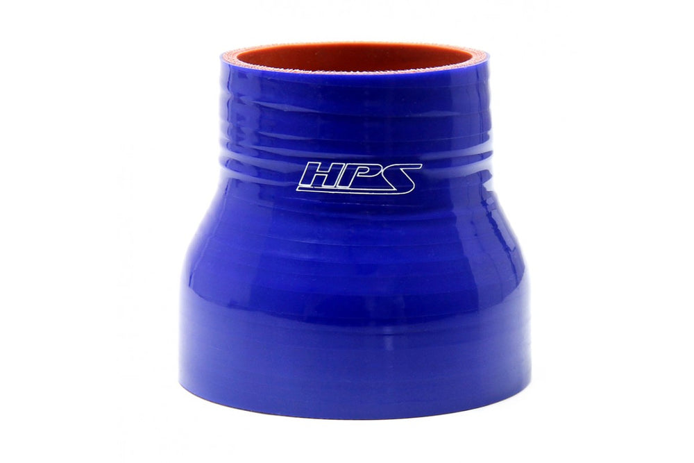 HPS Performance 3 - 3.75 ID 3 Long High Temp 4-ply Reinforced Silicone Reducer Coupler Hose Blue (76mm - 95mm ID 76mm Length)