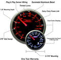 ProSport Volt Gauge Electrical Amber/White 52mm Universal