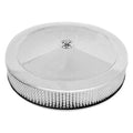 14x3 Muscle Car Plain Flat Base A/C Chrome