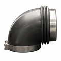 Spectre Flex Coupler Elbow 4in. ID / ID 90 Degree - Black