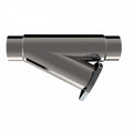QTP 2.25in Weld-On QTEC Exhaust Cutout Y-Pipe