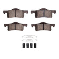 DFC 02-06 Ford Expedition Rear 5000 Advanced Semi Metallic Brake Pads and Hardware Kit