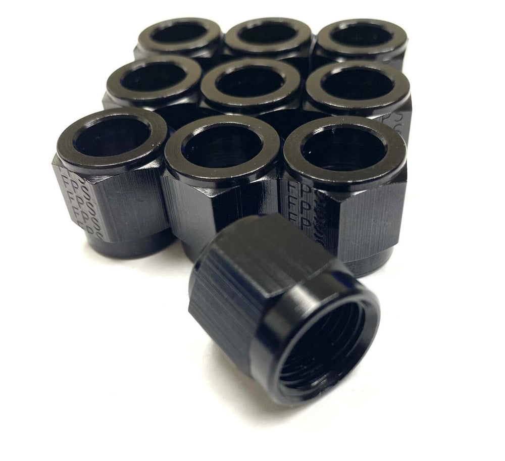 Fragola -10AN Tube Nut Black 10 Pack