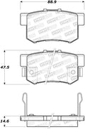Street Brake Pads w/Shims and Hardware