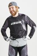 USWE Kalk Off-Road Jersey Adult Black - XS