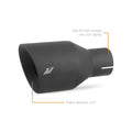 EXHAUST TIP 2.5" SLASH BK